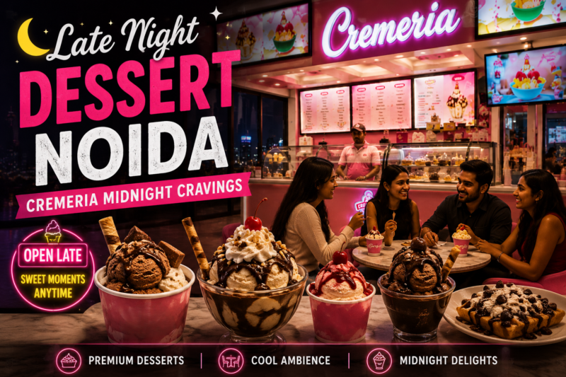 Late Night Dessert Noida: Cremeria Midnight Cravings