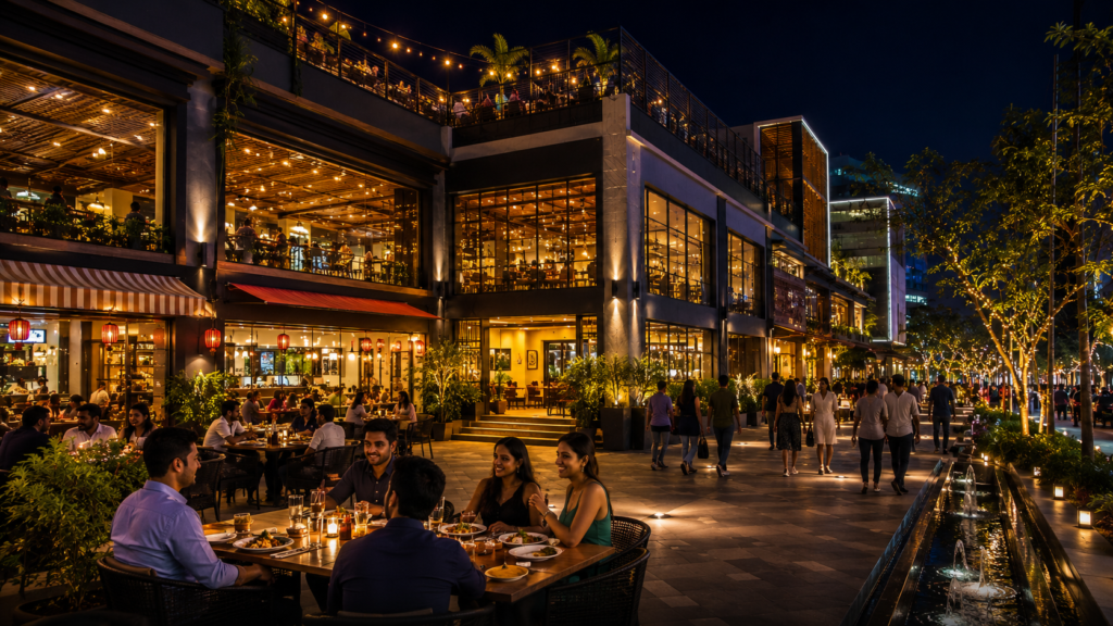 Customers experiencing magnificent late night food Sector 63 environments.